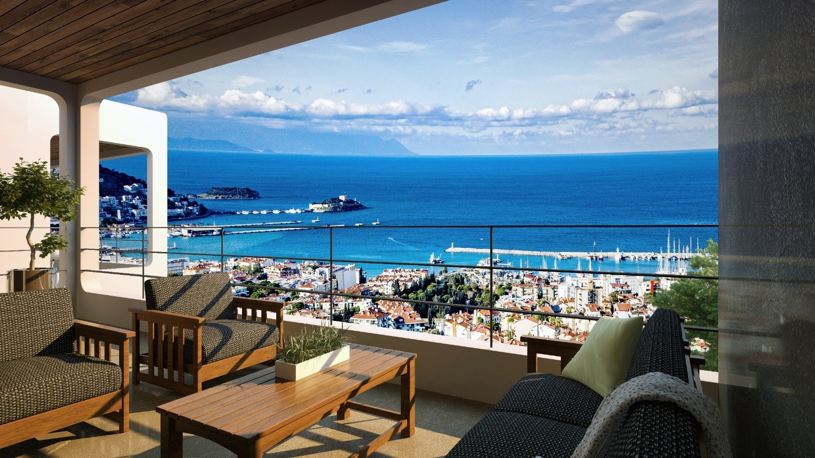 VERY AMAZING LOCATION 3+1 FLAT WITH SEA VIEW IN THE CITY CENTER